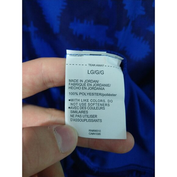 Under Armour Shirt Mens Large Blue Camo Tech Tee Short Sleeve Heat Gear Loose - Picture 6 of 10